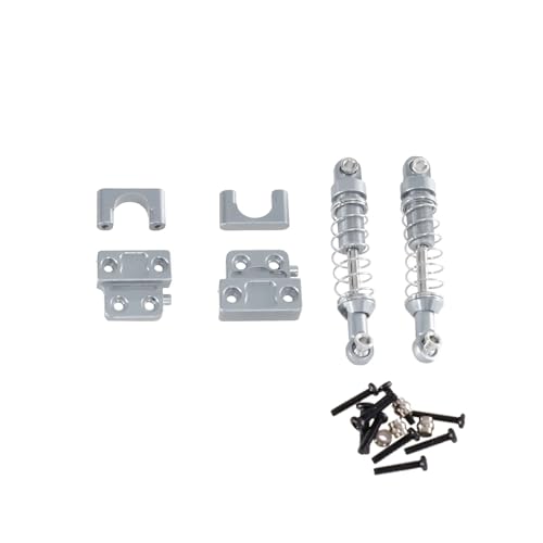 tKLNvZ Kompatibel mit 1/12 RC-Car MN82 LC79 Metall-Hinterachs-Befestigungsteile, Upgrade-Zubehör for den hinteren Stoßdämpfer(Silver) von tKLNvZ