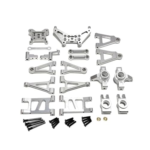 tKLNvZ Kompatibel mit 1/14 RC 14301 14302 14301 Auto Metall Seering Montage Lenkung Block Hinten Naben etc. Upgrades Teile Zubehör(Silver) von tKLNvZ