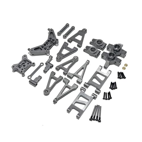 tKLNvZ Kompatibel mit 1/14 RC 14301 14302 14301 Auto Metall Seering Montage Lenkung Block Hinten Naben etc. Upgrades Teile Zubehör(Titanium) von tKLNvZ
