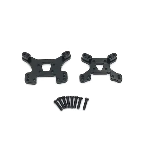 tKLNvZ Kompatibel mit 124017 124019 144001 144010 RC-Auto-Metall-Upgrade-Teile, vorderer und hinterer Stoßdämpfer, Zubehörteil(Black) von tKLNvZ