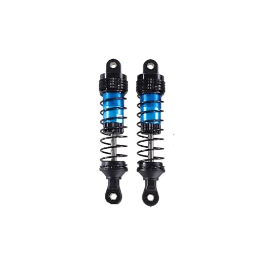 tKLNvZ Kompatibel mit 144001-02 144010 124007 124008 124016 124018 124019 Metall-Stoßdämpfer-Öldämpfer RC-Car-Upgrade-Teilezubehör(Blue Rear) von tKLNvZ