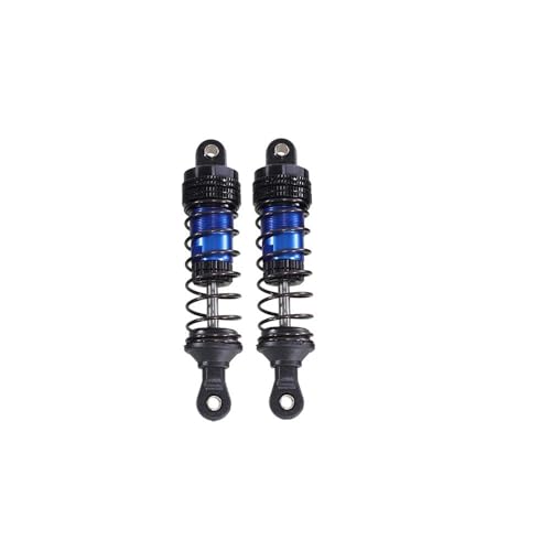 tKLNvZ Kompatibel mit 144001-02 144010 124007 124008 124016 124018 124019 Metall-Stoßdämpfer-Öldämpfer RC-Car-Upgrade-Teilezubehör(Dark Blue Front) von tKLNvZ