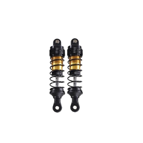 tKLNvZ Kompatibel mit 144001-02 144010 124007 124008 124016 124018 124019 Metall-Stoßdämpfer-Öldämpfer RC-Car-Upgrade-Teilezubehör(Golden Front) von tKLNvZ