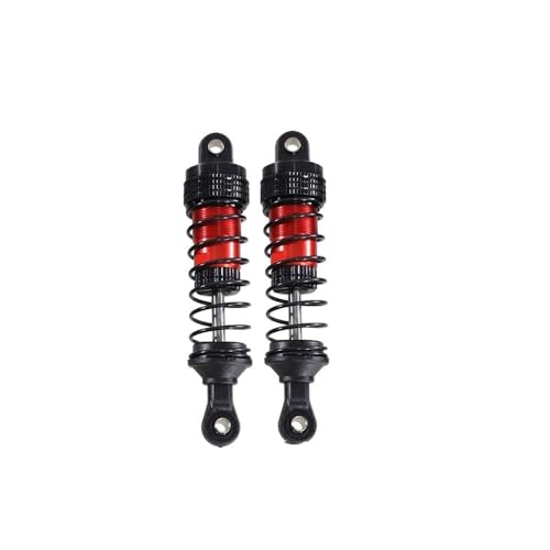 tKLNvZ Kompatibel mit 144001-02 144010 124007 124008 124016 124018 124019 Metall-Stoßdämpfer-Öldämpfer RC-Car-Upgrade-Teilezubehör(Red Front) von tKLNvZ