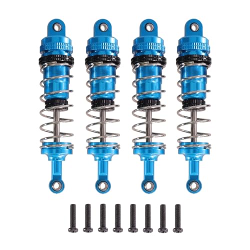 tKLNvZ Kompatibel mit 144001 144002 144010 124019 124017 RC Car Metall-Upgrade-Teile Ölstoßdämpfer Einstellbarer Absorber(Blue) von tKLNvZ