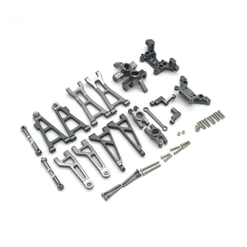 tKLNvZ Kompatibel mit 16208/9/10 H16V3 16BM 1/16 Rc-Auto, Metallteile-Zubehör, Lenkbecher F/RU/L-Arm, Rücksitz usw.(Titanium) von tKLNvZ
