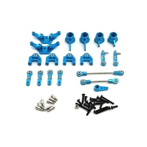 tKLNvZ Kompatibel mit 284161 284010 284131 K989 k979 K969 P929 P939Metal Upgrade Teile Kit Lenkung Tasse 1/28 RC Auto Upgrade Zubehör Set(Blue) von tKLNvZ