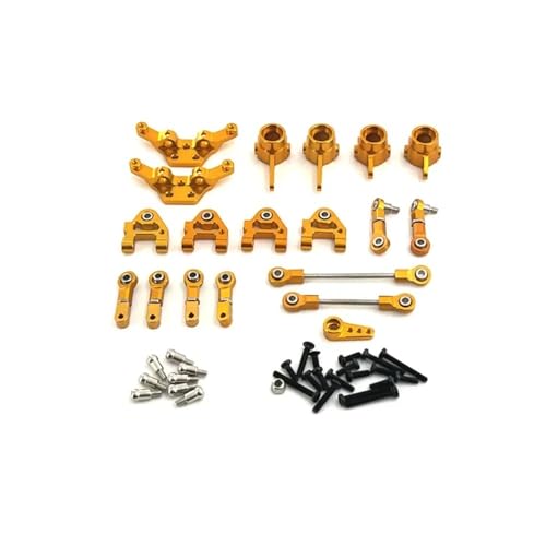 tKLNvZ Kompatibel mit 284161 284010 284131 K989 k979 K969 P929 P939Metal Upgrade Teile Kit Lenkung Tasse 1/28 RC Auto Upgrade Zubehör Set(Golden) von tKLNvZ