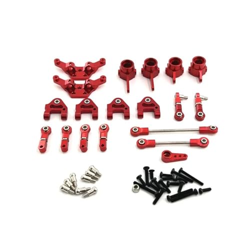 tKLNvZ Kompatibel mit 284161 284010 284131 K989 k979 K969 P929 P939Metal Upgrade Teile Kit Lenkung Tasse 1/28 RC Auto Upgrade Zubehör Set(Red) von tKLNvZ
