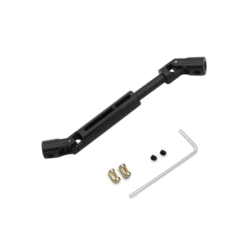tKLNvZ Kompatibel mit MN78 MN82 Metall-Vorder- und Hinterachse mit 3 mm bis 4 mm Wellenhülse, Übertragungswelle CVD1/12 RC-Auto-Upgrade-Teilezubehör(Black CVD 1PCS) von tKLNvZ