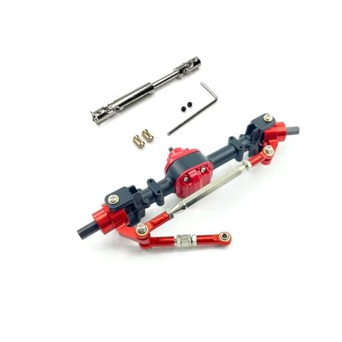 tKLNvZ Kompatibel mit MN78 MN82 Metall-Vorder- und Hinterachse mit 3 mm bis 4 mm Wellenhülse, Übertragungswelle CVD1/12 RC-Auto-Upgrade-Teilezubehör(Black Front and CVD) von tKLNvZ