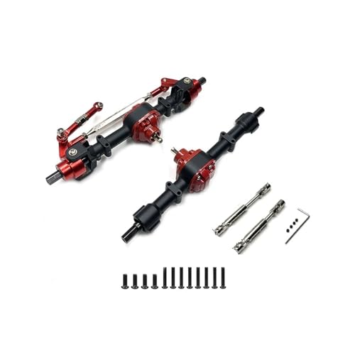 tKLNvZ Kompatibel mit MN78 MN82 Metall-Vorder- und Hinterachse mit 3 mm bis 4 mm Wellenhülse, Übertragungswelle CVD1/12 RC-Auto-Upgrade-Teilezubehör(Black Set and CVD) von tKLNvZ