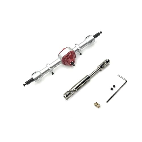 tKLNvZ Kompatibel mit MN78 MN82 Metall-Vorder- und Hinterachse mit 3 mm bis 4 mm Wellenhülse, Übertragungswelle CVD1/12 RC-Auto-Upgrade-Teilezubehör(Silve Rear and CVD) von tKLNvZ