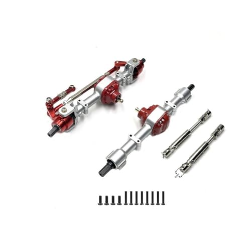 tKLNvZ Kompatibel mit MN78 MN82 Metall-Vorder- und Hinterachse mit 3 mm bis 4 mm Wellenhülse, Übertragungswelle CVD1/12 RC-Auto-Upgrade-Teilezubehör(Silver Set and CVD) von tKLNvZ