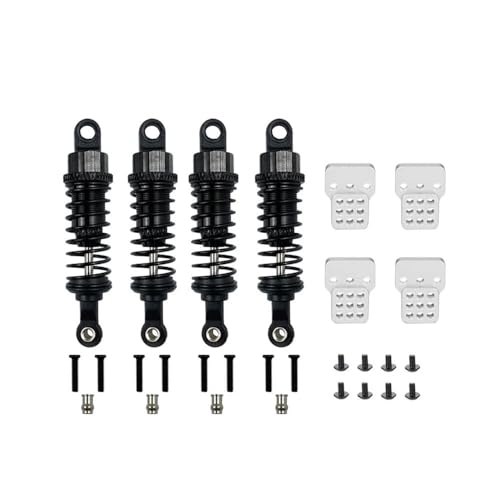 tKLNvZ MN D90 MN99S C14 C24 Metall-Stoßdämpfer und verlängerter Sitz, RC-Car-Upgrades, Teile-Zubehör(Black) von tKLNvZ