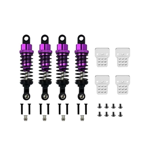 tKLNvZ MN D90 MN99S C14 C24 Metall-Stoßdämpfer und verlängerter Sitz, RC-Car-Upgrades, Teile-Zubehör(Purple) von tKLNvZ
