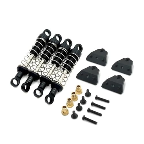 tKLNvZ MN78 MN168 Metall Stoßdämpfer und Shock Tower Mount 1/12 RC Auto Upgrades Teile Zubehör(Black) von tKLNvZ