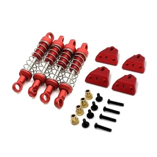 tKLNvZ MN78 MN168 Metall Stoßdämpfer und Shock Tower Mount 1/12 RC Auto Upgrades Teile Zubehör(Red) von tKLNvZ