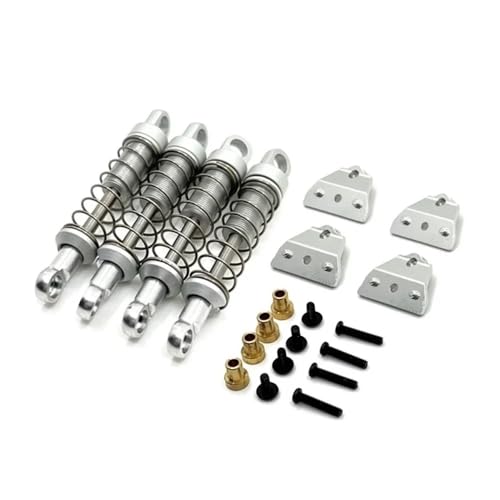 tKLNvZ MN78 MN168 Metall Stoßdämpfer und Shock Tower Mount 1/12 RC Auto Upgrades Teile Zubehör(Silver) von tKLNvZ