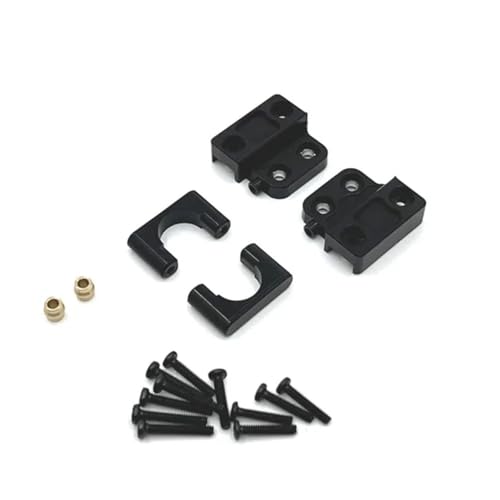tKLNvZ MN82 LC79 Metall Hinterachse Stoßdämpfer Blattfedern Feste Sitz Halterung 1/12 RC Auto Upgrade Teile Zubehör(Black) von tKLNvZ
