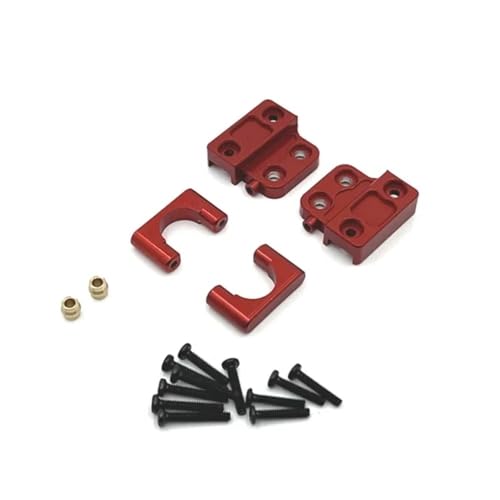 tKLNvZ MN82 LC79 Metall Hinterachse Stoßdämpfer Blattfedern Feste Sitz Halterung 1/12 RC Auto Upgrade Teile Zubehör(Red) von tKLNvZ