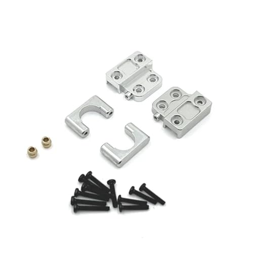 tKLNvZ MN82 LC79 Metall Hinterachse Stoßdämpfer Blattfedern Feste Sitz Halterung 1/12 RC Auto Upgrade Teile Zubehör(Silver) von tKLNvZ