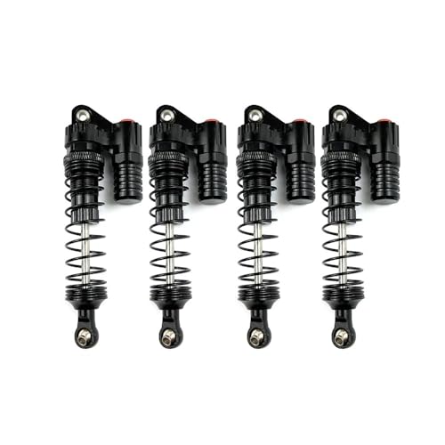 tKLNvZ Metall Huckepack Stoßdämpfer Dämpfer 90mm for 1/10 RC Crawler Auto 90046 Upgrade Teile(4pcs Black) von tKLNvZ