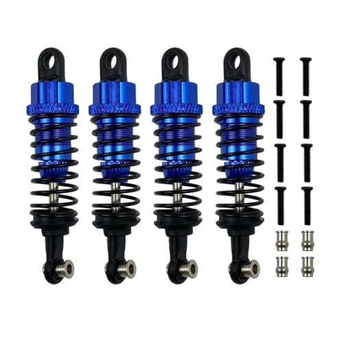 tKLNvZ Metall Öl Stoßdämpfer Dämpfer for 1/18 RC Auto Upgrades Teile Zubehör A959 A959-B 184011 A949 A969 A979 K929(4pcs Deep Blue) von tKLNvZ