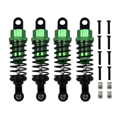 tKLNvZ Metall Öl Stoßdämpfer Dämpfer for 1/18 RC Auto Upgrades Teile Zubehör A959 A959-B 184011 A949 A969 A979 K929(4pcs Green) von tKLNvZ