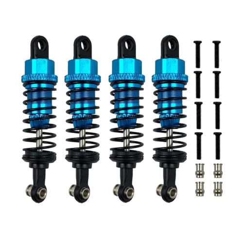 tKLNvZ Metall Öl Stoßdämpfer Dämpfer for 1/18 RC Auto Upgrades Teile Zubehör A959 A959-B 184011 A949 A969 A979 K929(4pcs Light Blue) von tKLNvZ
