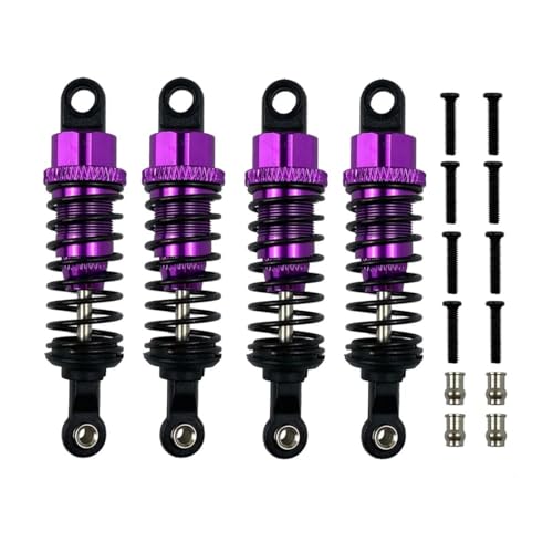 tKLNvZ Metall Öl Stoßdämpfer Dämpfer for 1/18 RC Auto Upgrades Teile Zubehör A959 A959-B 184011 A949 A969 A979 K929(4pcs Purple) von tKLNvZ