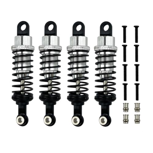 tKLNvZ Metall Öl Stoßdämpfer Dämpfer for 1/18 RC Auto Upgrades Teile Zubehör A959 A959-B 184011 A949 A969 A979 K929(4pcs Silver) von tKLNvZ