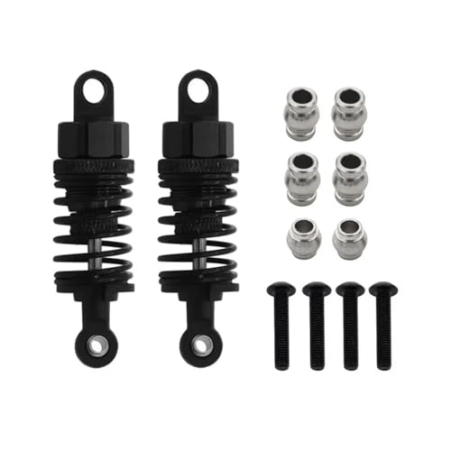 tKLNvZ Metall-Stoßdämpfer-Öldämpfer-Set, kompatibel mit TT-01 TT01 TT-02 TT02 1/10 RC-Auto-Upgrade-Teilezubehör(2pcs Black) von tKLNvZ