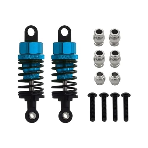 tKLNvZ Metall-Stoßdämpfer-Öldämpfer-Set, kompatibel mit TT-01 TT01 TT-02 TT02 1/10 RC-Auto-Upgrade-Teilezubehör(2pcs Blue) von tKLNvZ