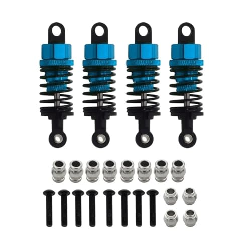 tKLNvZ Metall-Stoßdämpfer-Öldämpfer-Set, kompatibel mit TT-01 TT01 TT-02 TT02 1/10 RC-Auto-Upgrade-Teilezubehör(4pcs Blue) von tKLNvZ