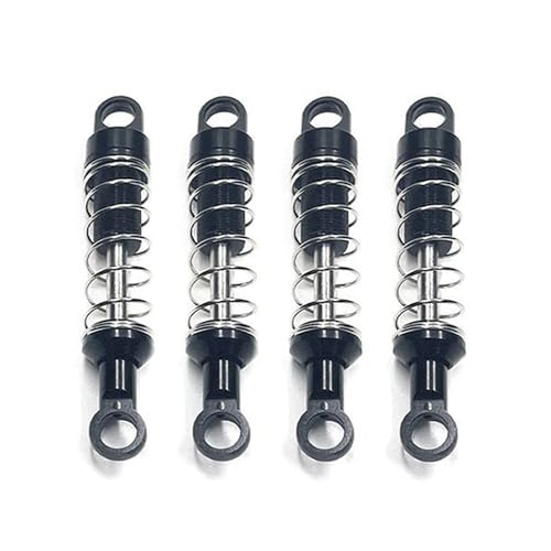 tKLNvZ Metall-Upgrade, Nicht-hydraulischer Stoßdämpfersatz mit externer Feder, kompatibel mit 1/12 MN78 MN168 RC-Autoteilen(Black) von tKLNvZ