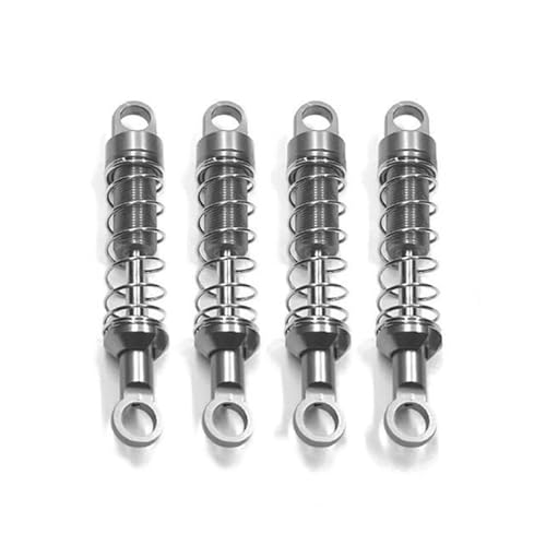 tKLNvZ Metall-Upgrade, Nicht-hydraulischer Stoßdämpfersatz mit externer Feder, kompatibel mit 1/12 MN78 MN168 RC-Autoteilen(Titanium) von tKLNvZ