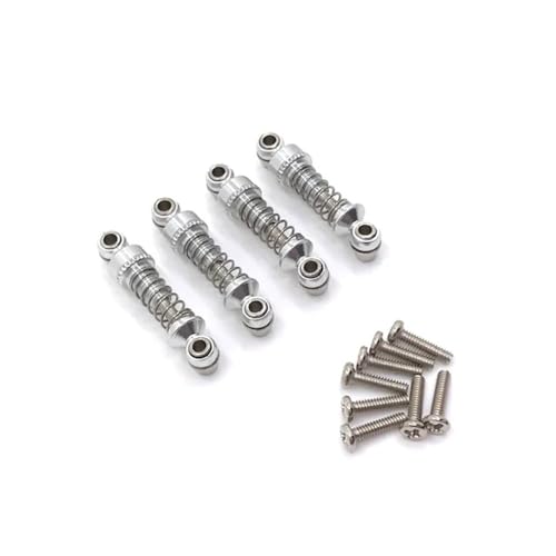 tKLNvZ Metall Upgrade Einstellbare Stoßdämpfer for 1/28 284131 k969 K979 K989 K999 p929 p939 RC Auto Ersatzteile(Silver) von tKLNvZ