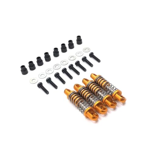 tKLNvZ Metall-Upgrade-Stoßdämpfer, kompatibel mit 1/28 284131 K969 K979 K989 K999 P929 P939 RC-Autoteilen(Golden) von tKLNvZ