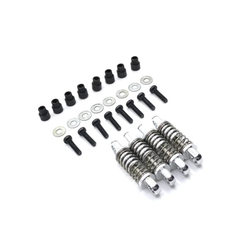 tKLNvZ Metall-Upgrade-Stoßdämpfer, kompatibel mit 1/28 284131 K969 K979 K989 K999 P929 P939 RC-Autoteilen(Silver) von tKLNvZ