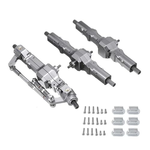 tKLNvZ Metall-Vorder-Zwischenachse, kompatibel mit B16 B36 Q60 Q63 Q64 FY004 MN-77 6WD 6X6 RC-Auto-Upgrade-Teile(Titanium B) von tKLNvZ
