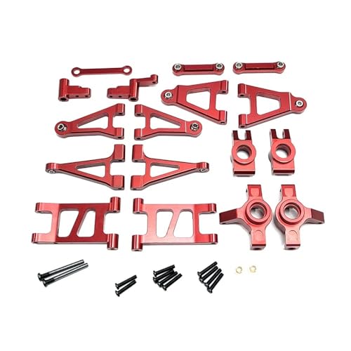 tKLNvZ Mjx Hyper go 1/14 14301 14302 Control Auto Metall Upgrade schaukel arm lenkung Tasse ersatzteile(Red) von tKLNvZ