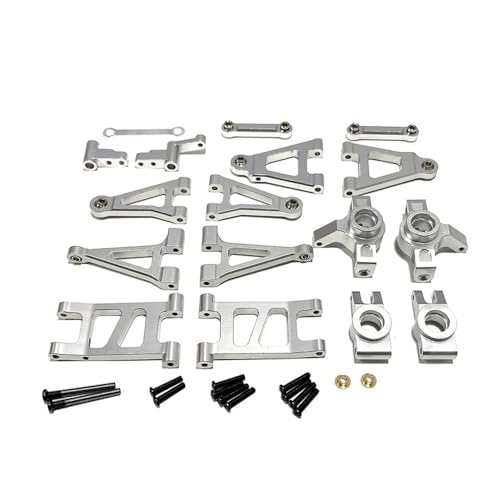 tKLNvZ Mjx Hyper go 1/14 14301 14302 Control Auto Metall Upgrade schaukel arm lenkung Tasse ersatzteile(Silver) von tKLNvZ