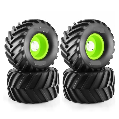 tKLNvZ Monster Truck Buggy Reifen 135mm 1/10 4 Stück 12mm Sechskant Upgrade Teile (Grün) von tKLNvZ