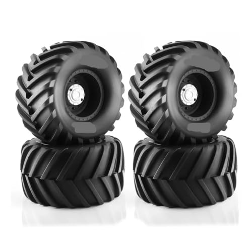 tKLNvZ Monster Truck Buggy Reifen 135mm 1/10 4 Stück 12mm Sechskant Upgrade Teile (Schwarz) von tKLNvZ