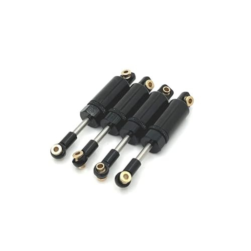 tKLNvZ Ölgefüllter Metall-Stoßdämpfer-Dämpfer, kompatibel mit C14 C24 D90 MN99S MN78 MN82 1/12 1/16 RC Car Upgrade Parts Zubehör(Black) von tKLNvZ