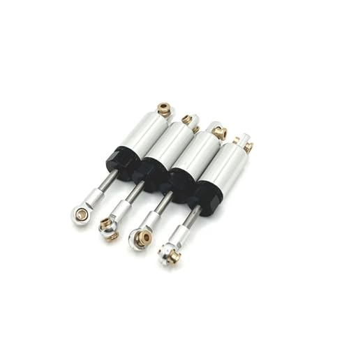 tKLNvZ Ölgefüllter Metall-Stoßdämpfer-Dämpfer, kompatibel mit C14 C24 D90 MN99S MN78 MN82 1/12 1/16 RC Car Upgrade Parts Zubehör(Silver) von tKLNvZ