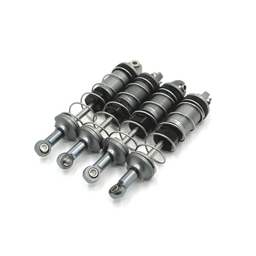 tKLNvZ RC Auto 4 Stück Metall Öl Stoßdämpfer Dämpfer for SCY 16101 16102 16103 1/16 RC Auto Upgrade Teile Zubehör(Titanium) von tKLNvZ
