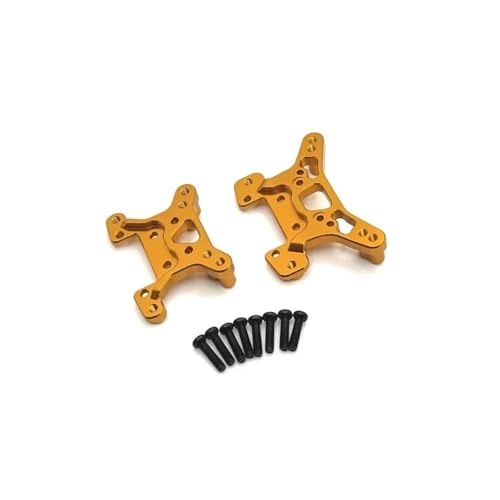 tKLNvZ RC Car Upgrade Teile 144001 144010 144016 144018 124017 124019 124007 124008 124010 Metall Vorne Hinten Stoßdämpfer Platte(Yellow) von tKLNvZ