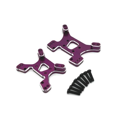 tKLNvZ RC Car Upgrade Teile Zubehör 144001 144002 144010 124017 124019 124007 124008 Metall vordere und hintere Stoßdämpferplatte(Purple) von tKLNvZ